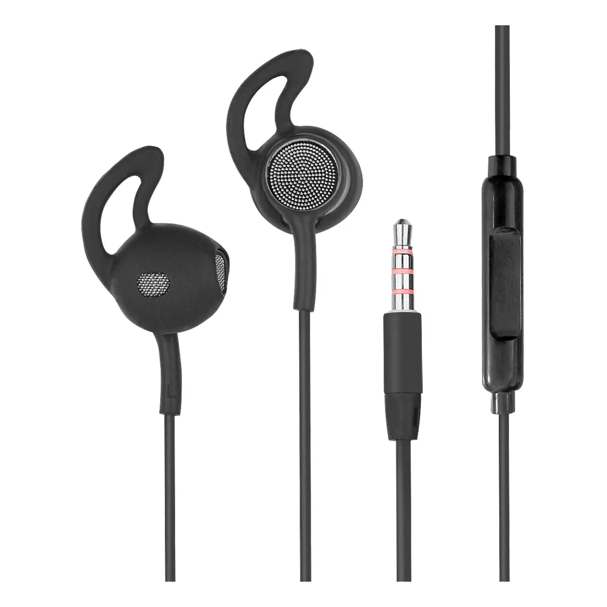 Fontastic Stereo Headset L180 mit Extra Langem Kabel schwarz