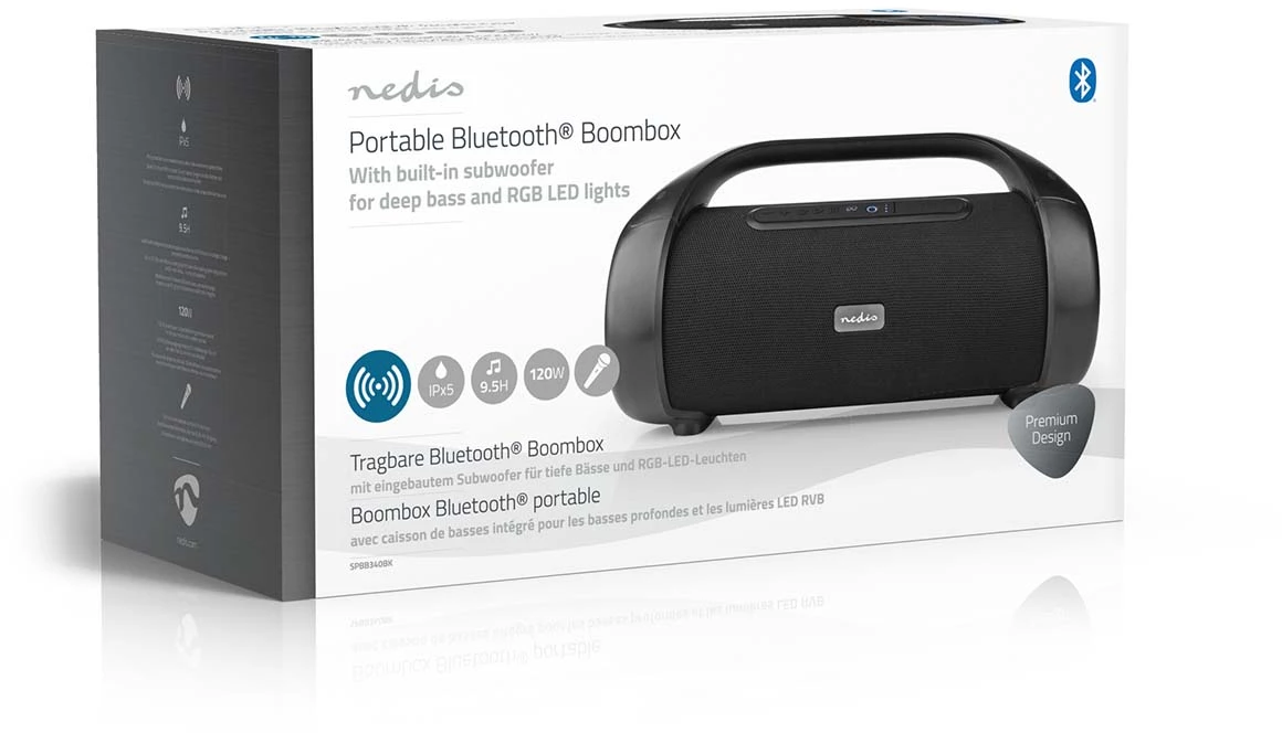 Nedis Bluetooth® Party Boombox Nedis Bluetooth® Party Boombox