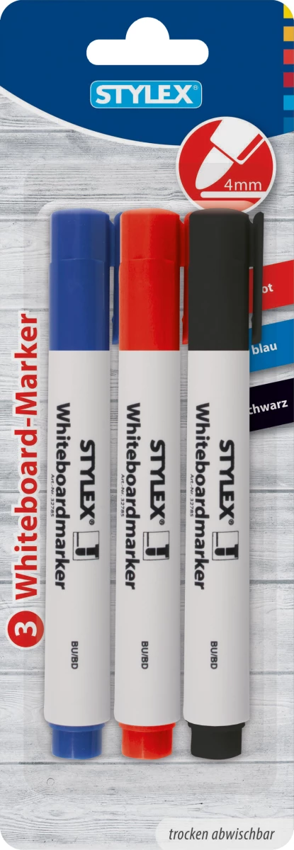Stylex Whiteboardmarker, 3 Stück