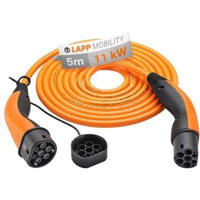 HELIX® Ladekabel Typ 2, bis zu 11 kW, 5 m, Orange