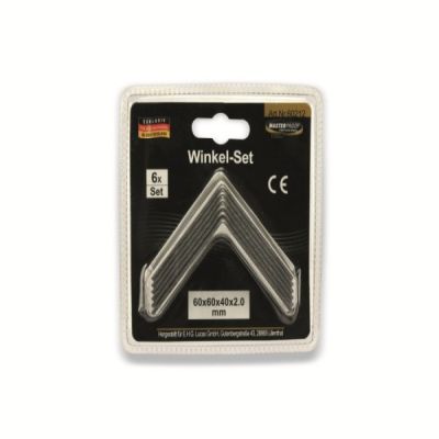 Masterproof Winkel-Set 60x60x40x2, 6-teilig