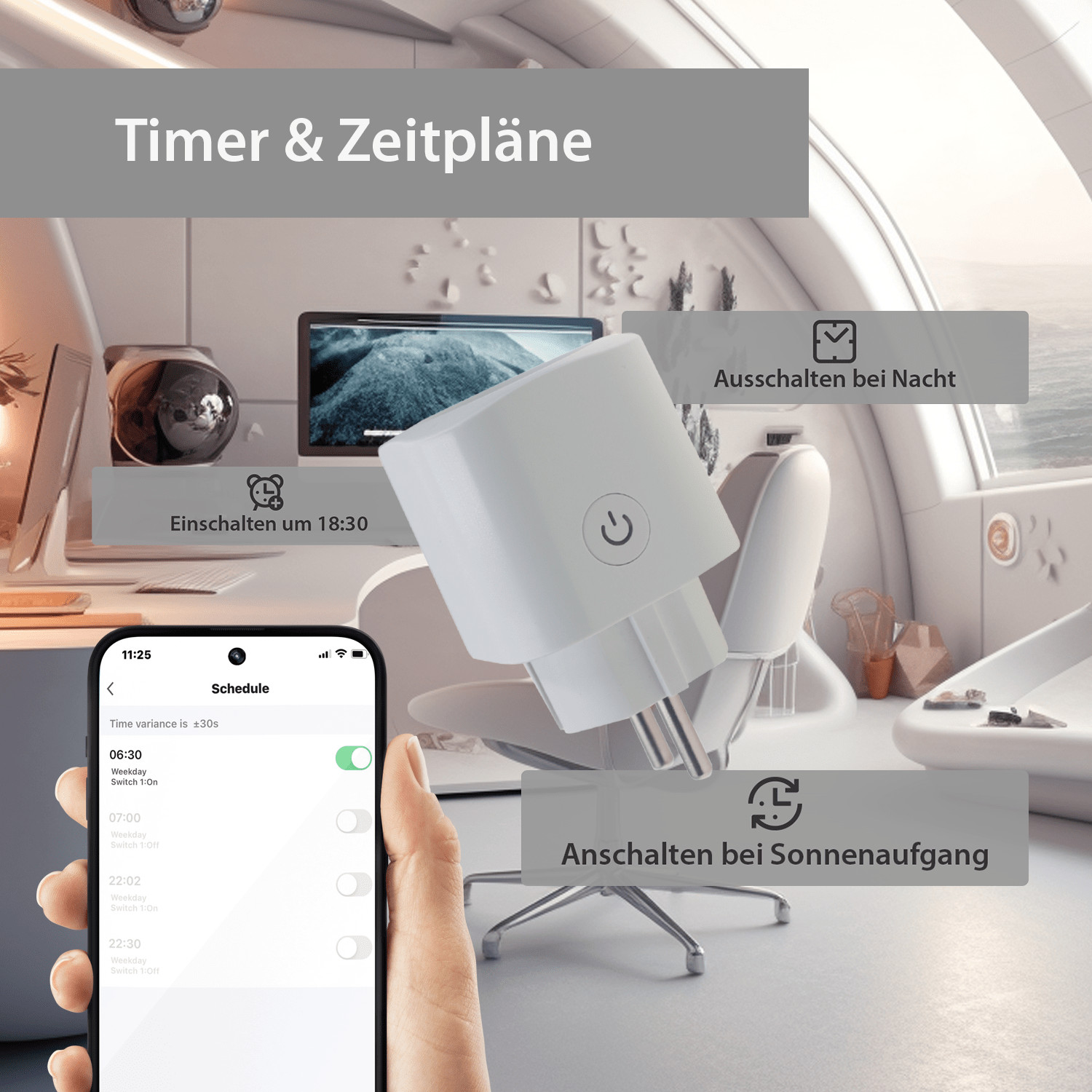 XCOAST Smart Home Steckdose WLAN