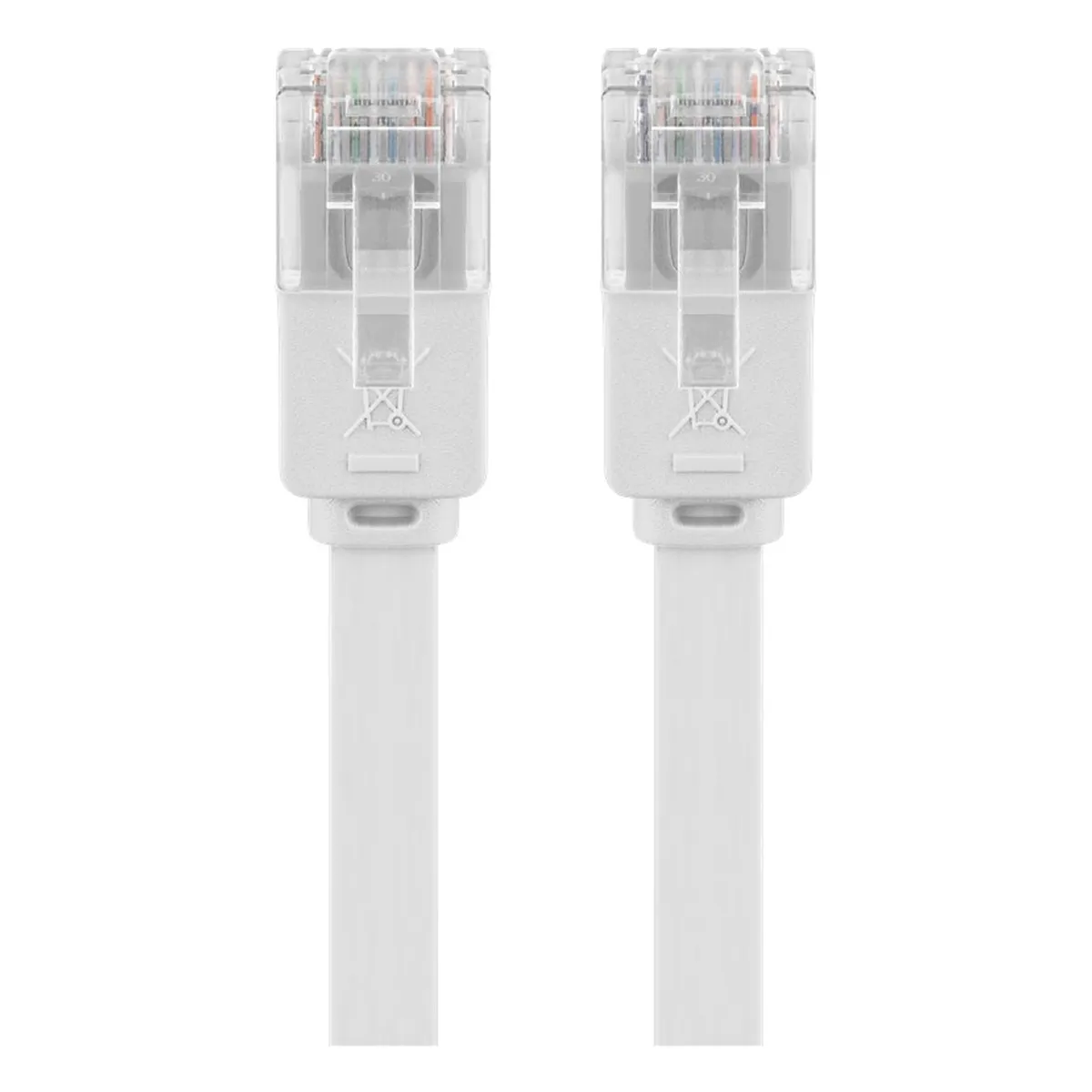 Goobay Flach-Patchkabel CAT5e U/UTP weiß 15m