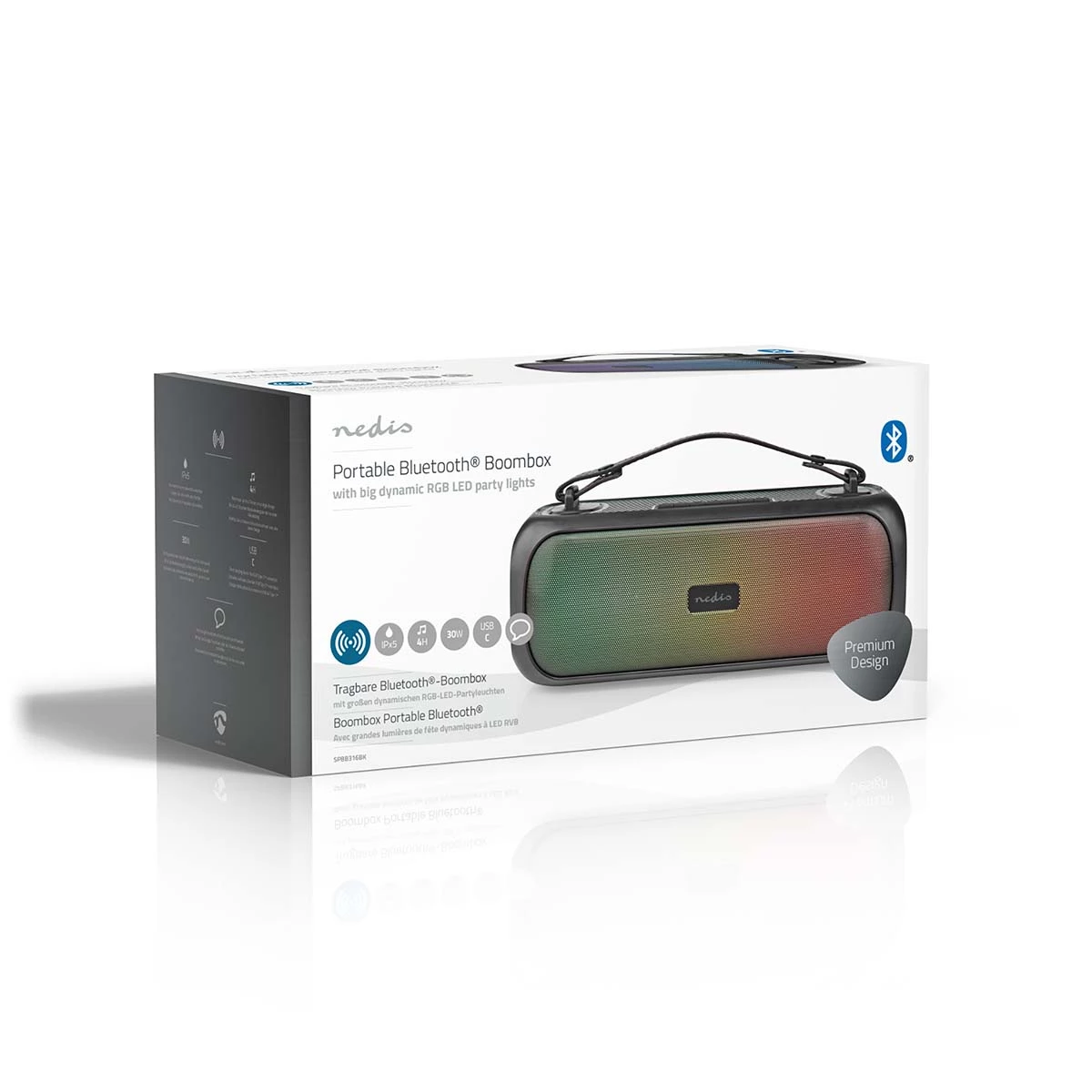 Nedis Bluetooth® Party Boombox Nedis Bluetooth® Party Boombox