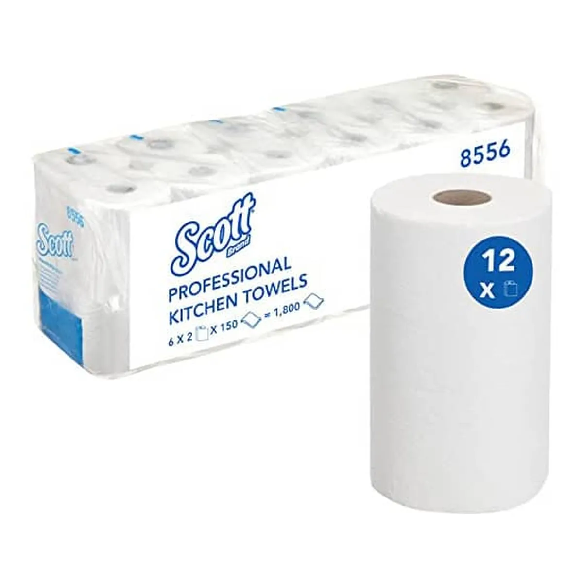Scott® Küchenrolle Comfort - 2-lagig, 6x 2 Rollen, weiß