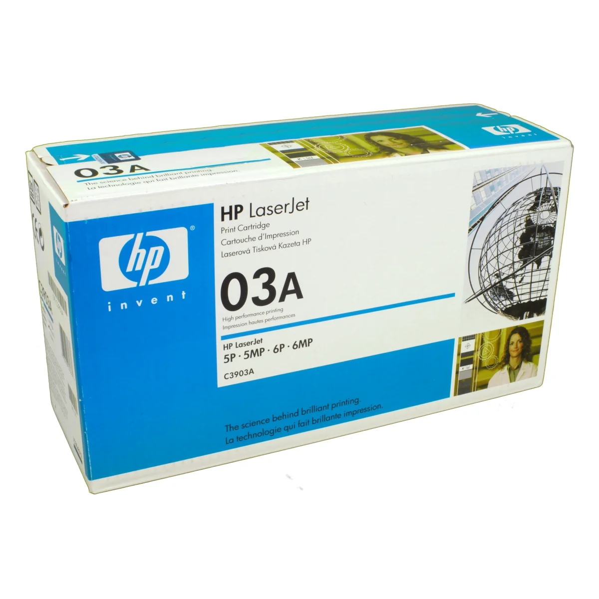HP Toner C3903A 03A schwarz