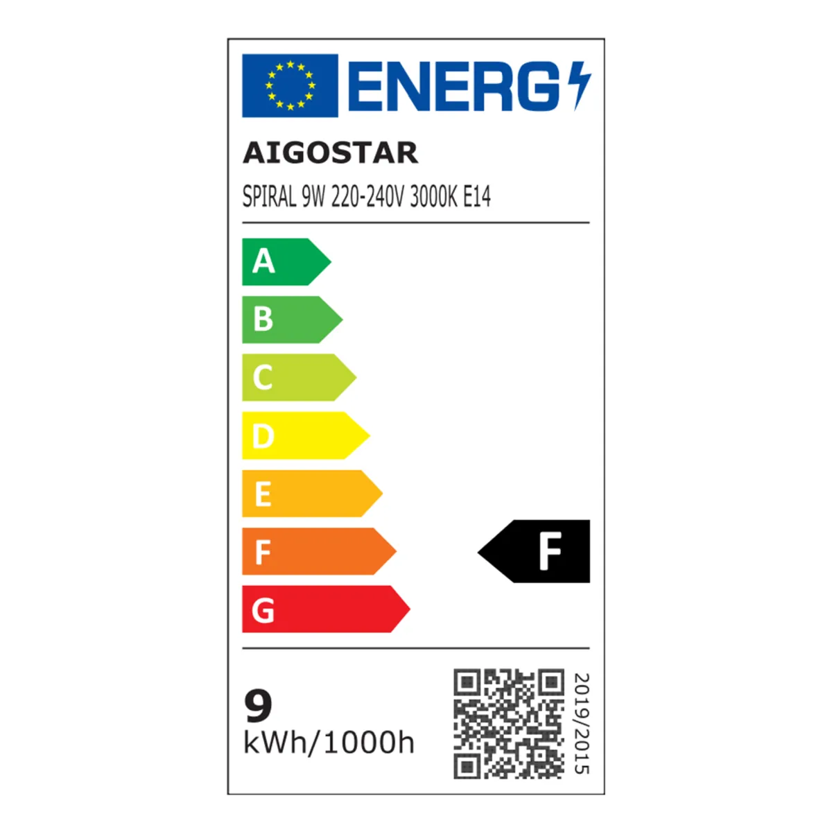 Aigostar LED 'Spirale', 9W, E14 Aigostar LED 'Spirale', 9W, E14