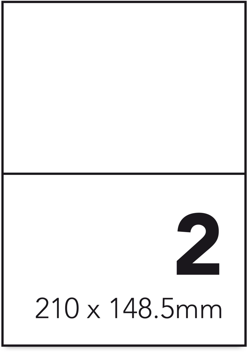 MediaRange Universal-Etiketten, 210x148,5 mm, 100 Stück