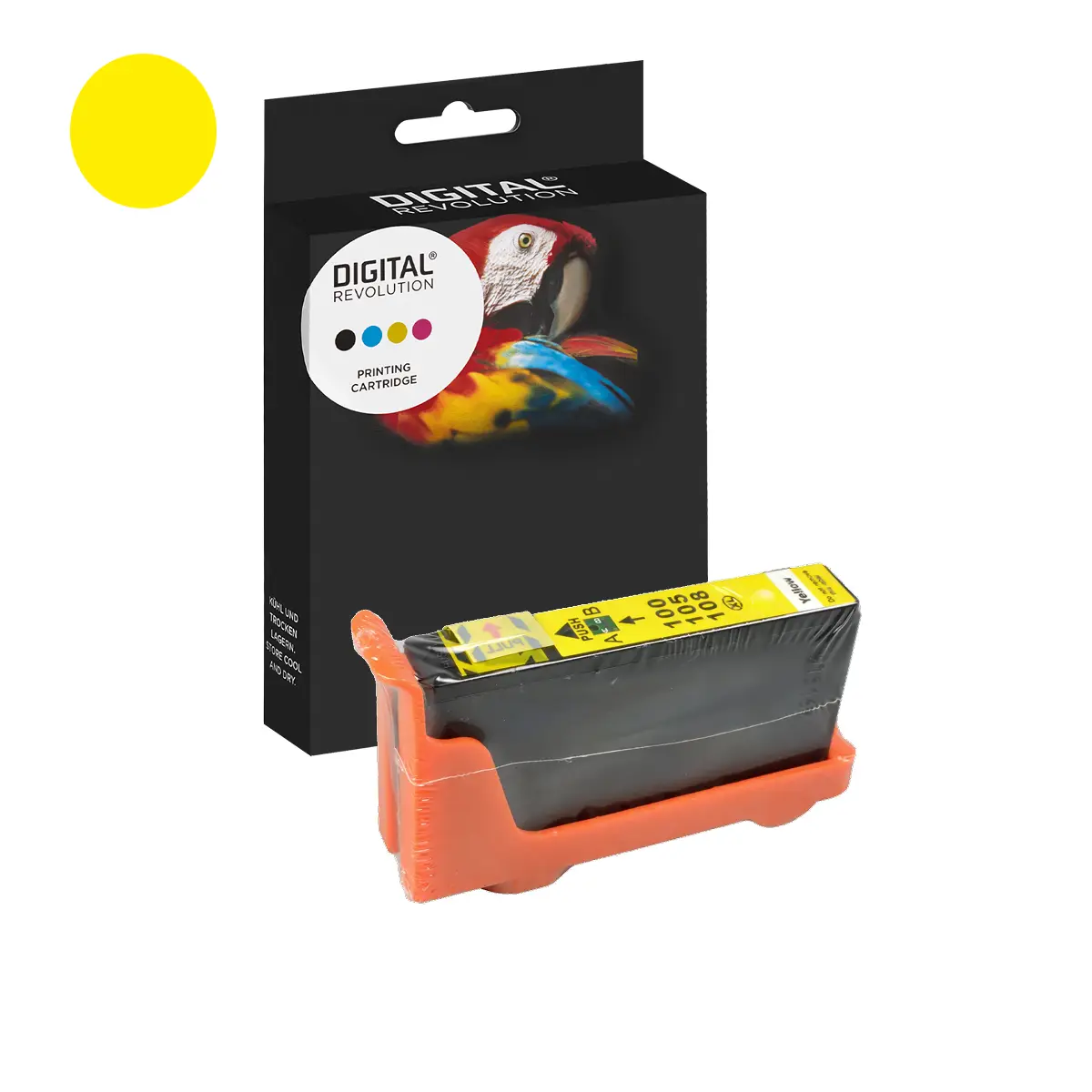 Lexmark 100A - alternative Patrone 'gelb' 9,6 ml | 550 Seiten - Digital Revolution