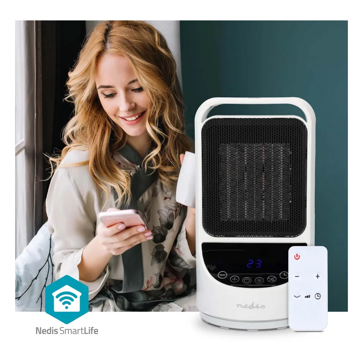 Nedis SmartLife Keramik-PTC-Heizlüfter Nedis SmartLife Keramik-PTC-Heizlüfter