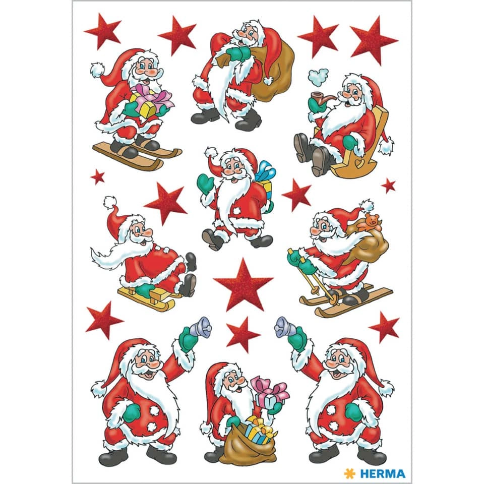 Sticker im Weihnachtsdesign, selbstklebend 