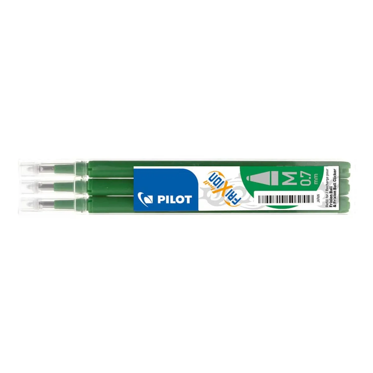 PILOT Tintenrollermine FriXion BLS-FR7 - 0,4 mm, grün, 3er Pack