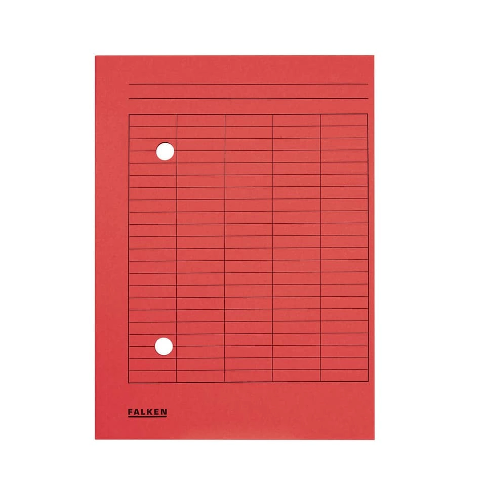 Falken Umlaufmappe - A4, rot, Manilakarton, 250 g/qm