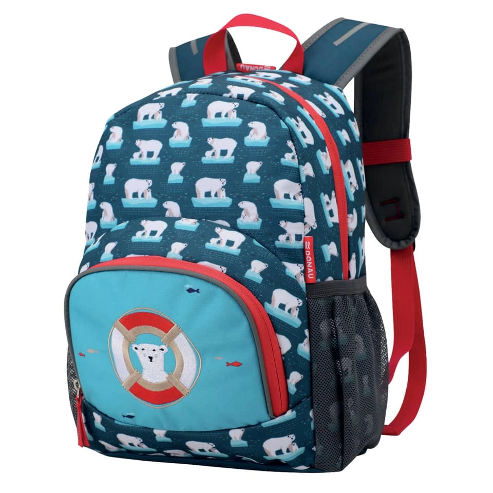 DONAU Kinderrucksack Eisbär - 22 x 32 x 11 cm