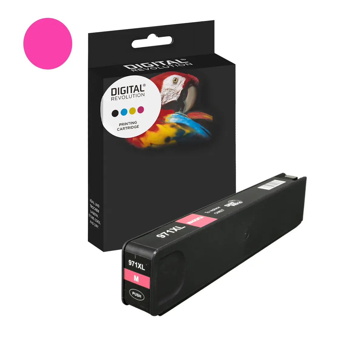 HP 971 - alternative XL Patrone 'magenta' 110 ml | 7.000 Seiten - Digital Revolution HP 971 - alternative XL Patrone 'magenta' 110 ml | 7.000 Seiten - Digital Revolution