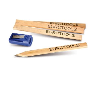 Eurotools Zimmermannsbleistifte, 4 Stück