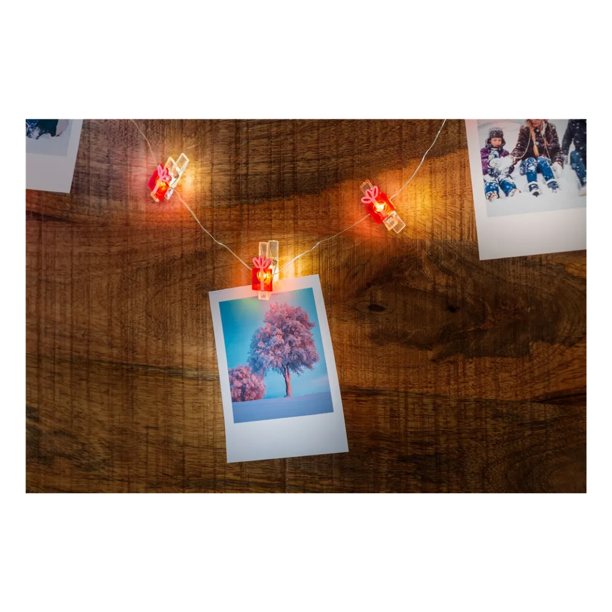 Goobay 10er LED-Fotoclips-Lichterkette “Geschenk“
