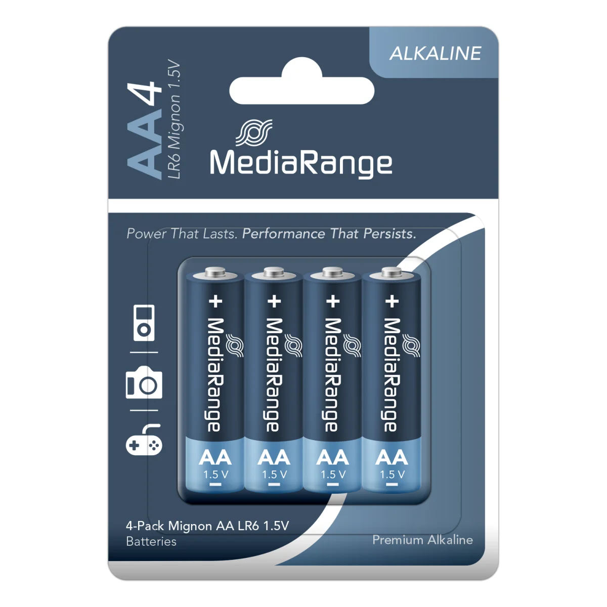 MediaRange Batterien 'Mignon AA' 1,5V 4 Stück