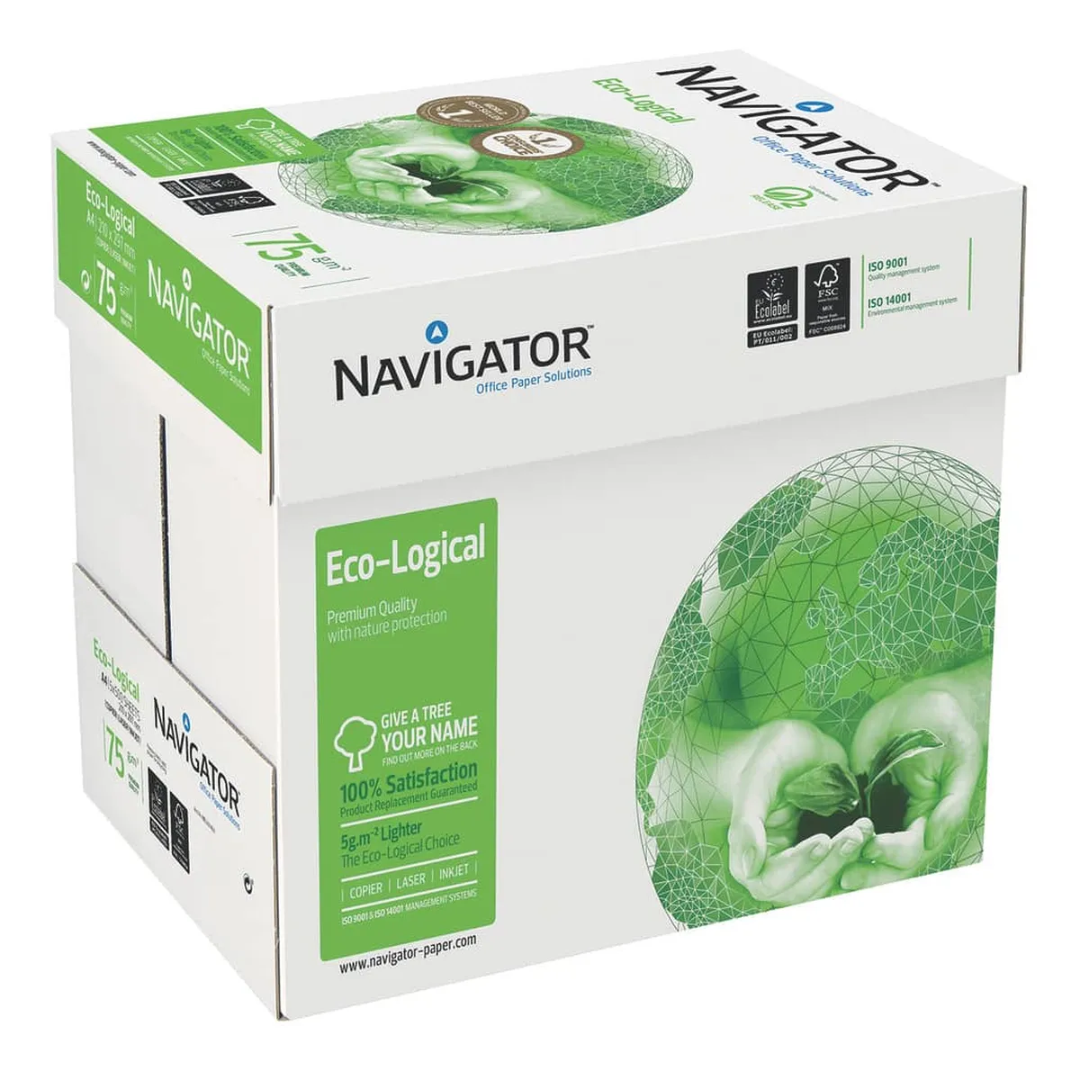 Navigator Eco-Logical - A4, 75 g/qm, weiß, 500 Blatt