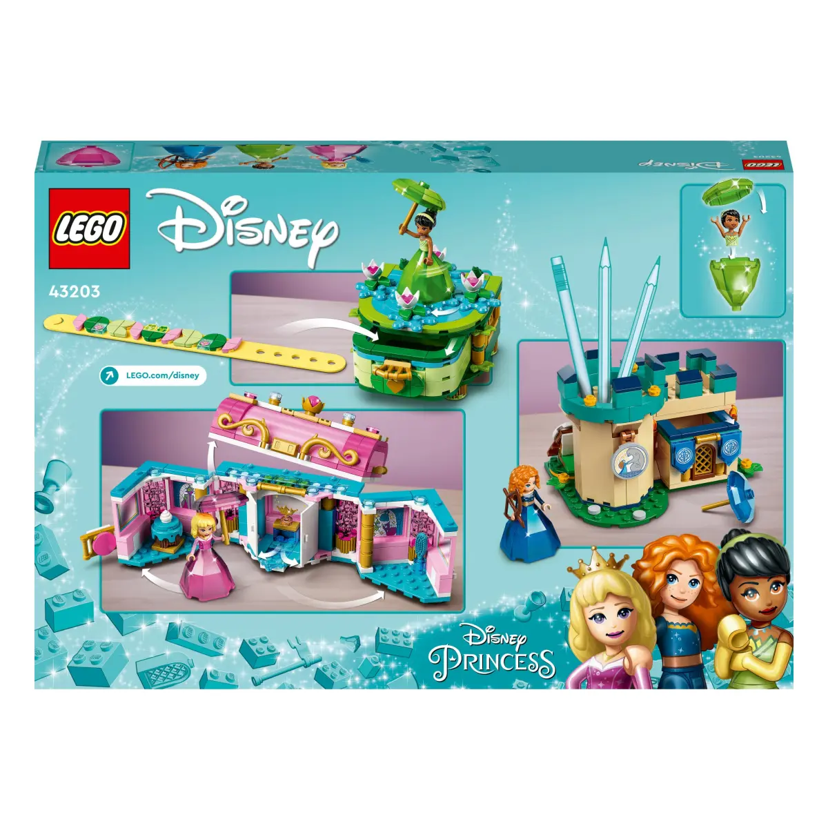 LEGO® Disney - Auroras, Meridas und Tianas Zauberwerke