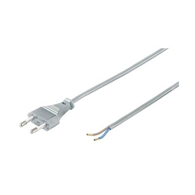 Goobay Euro Kabel zum Konfektionieren, 1,5 m, Grau