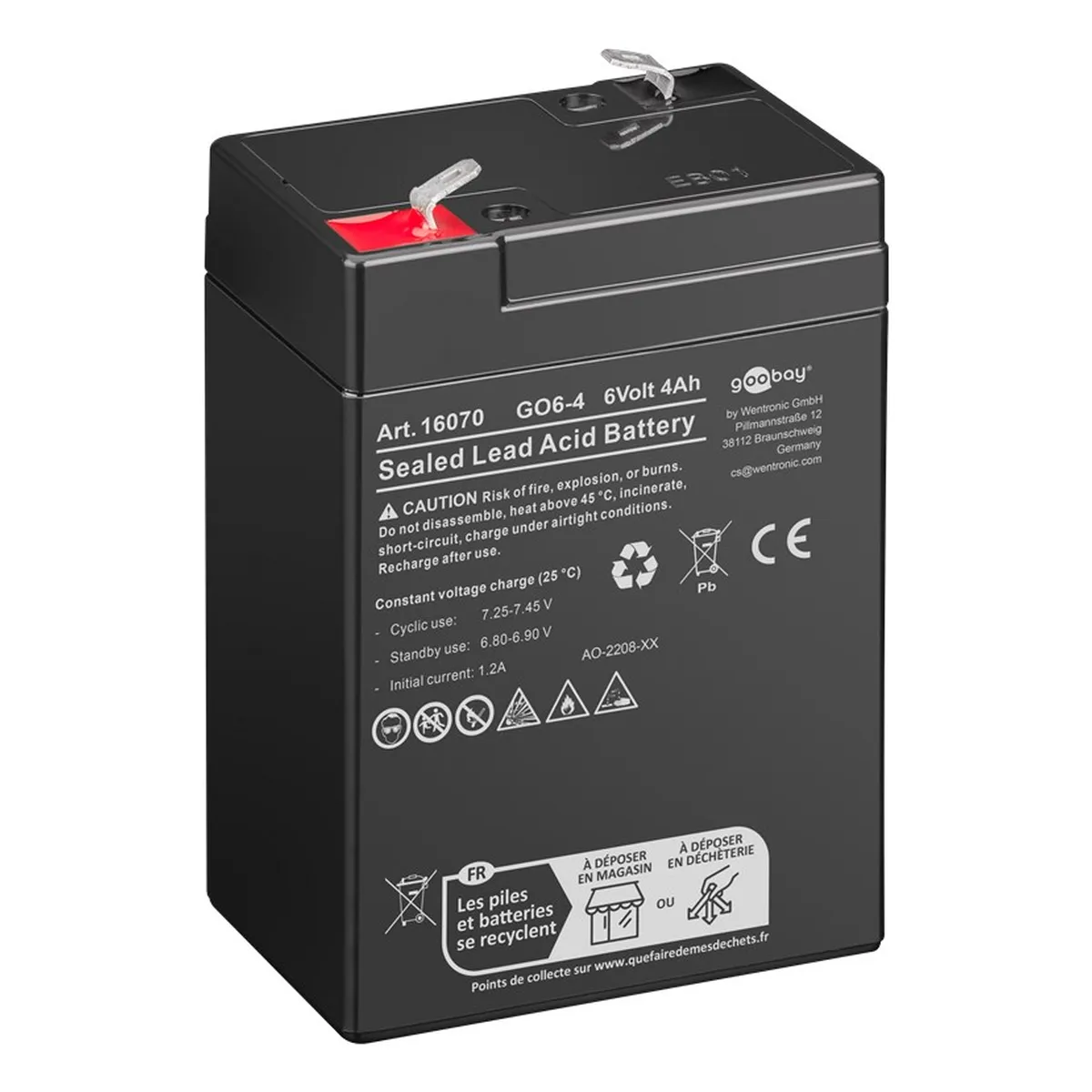 Goobay GO6-4 (4000 mAh, 6 V)