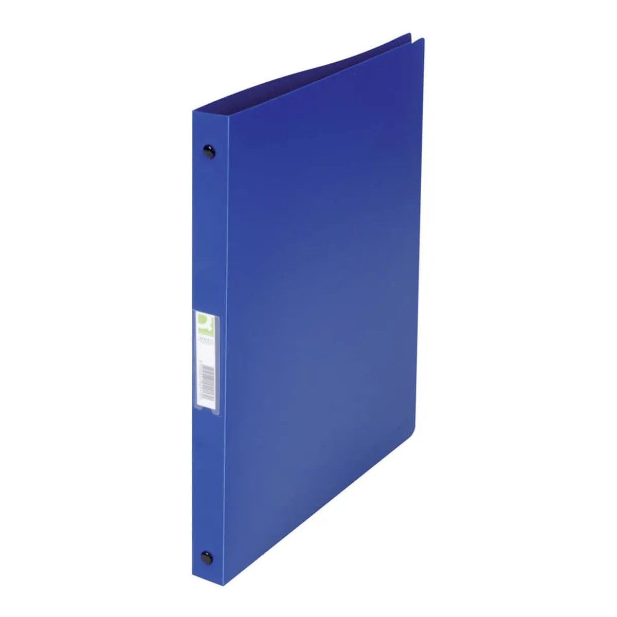 Q-Connect Ringbuch transparent - A4, 4-Ring, Ring-Ø 16 mm, blau gedeckt