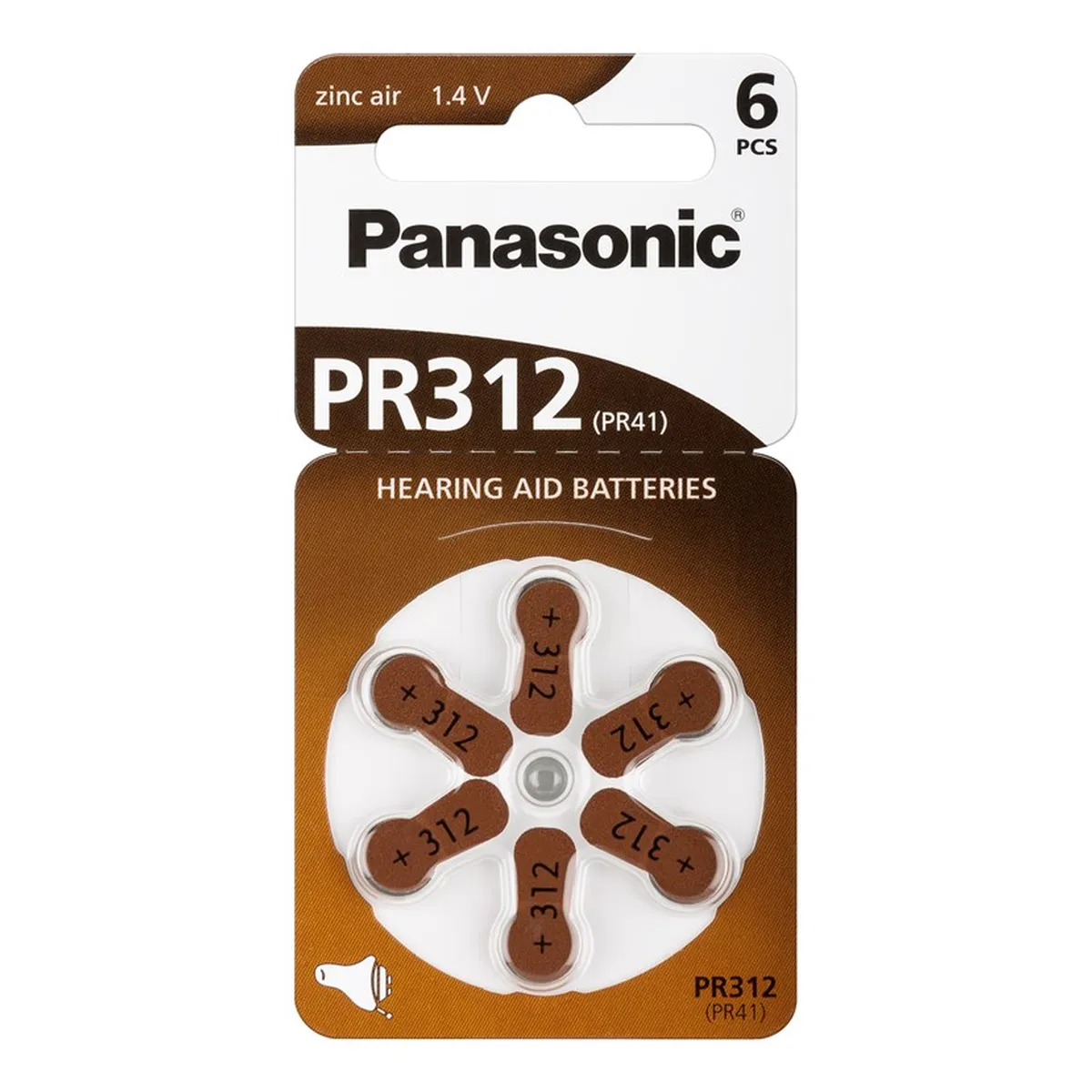 Panasonic Knopfzellen V312/PR41 (PR312) 6 Stück