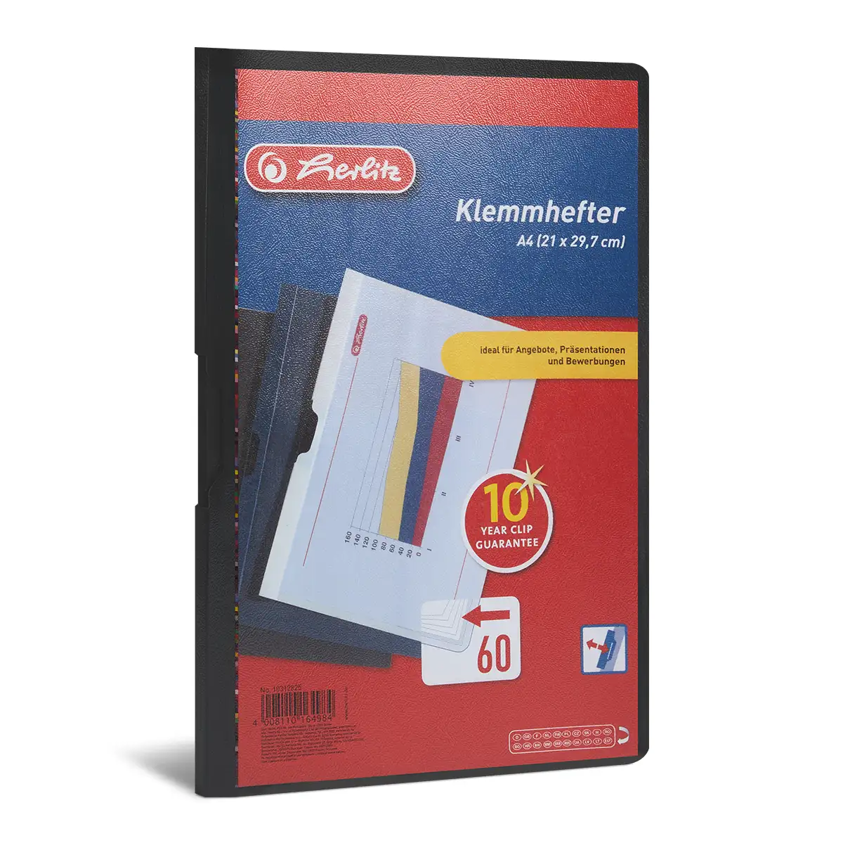 Herlitz Klemmhefter A4, schwarz