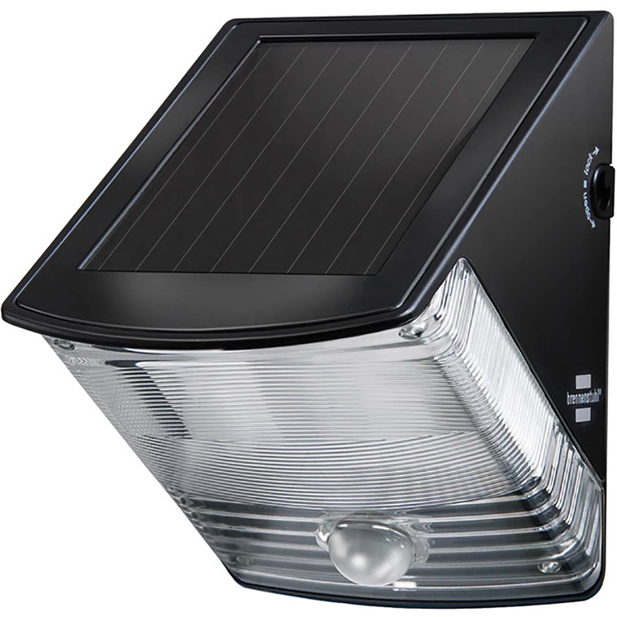 Brennenstuhl Solar-Wandleuchte 2 LED Schwarz