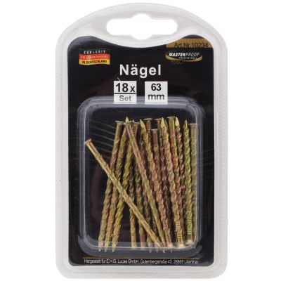 Masterproof Nägel 63mm, 18 Stück