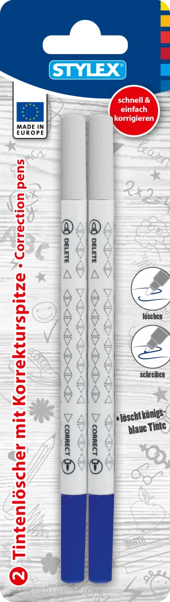 Stylex Korrekturstifte / Tintenlöscher, 2 Stück