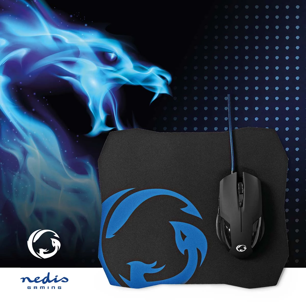 Nedis Gaming Mouse & Mouse Pad Set Nedis Gaming Mouse & Mouse Pad Set