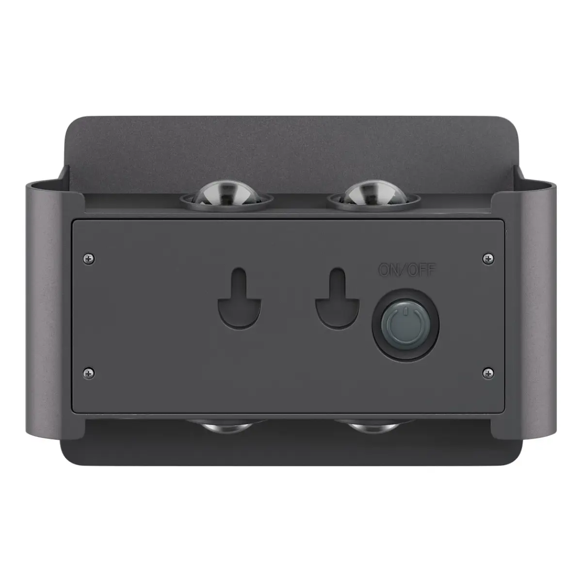Goobay LED-Solar-Wandleuchte Quadros, schwarz