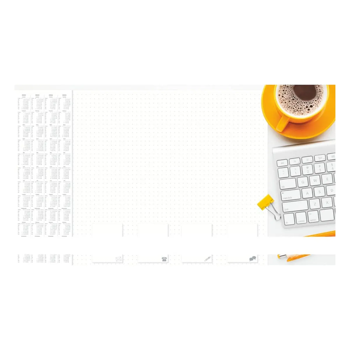 RNK Verlag Notiz-Schreibunterlage “Office - dotted“ - 60 x 42 cm, 30 Blatt