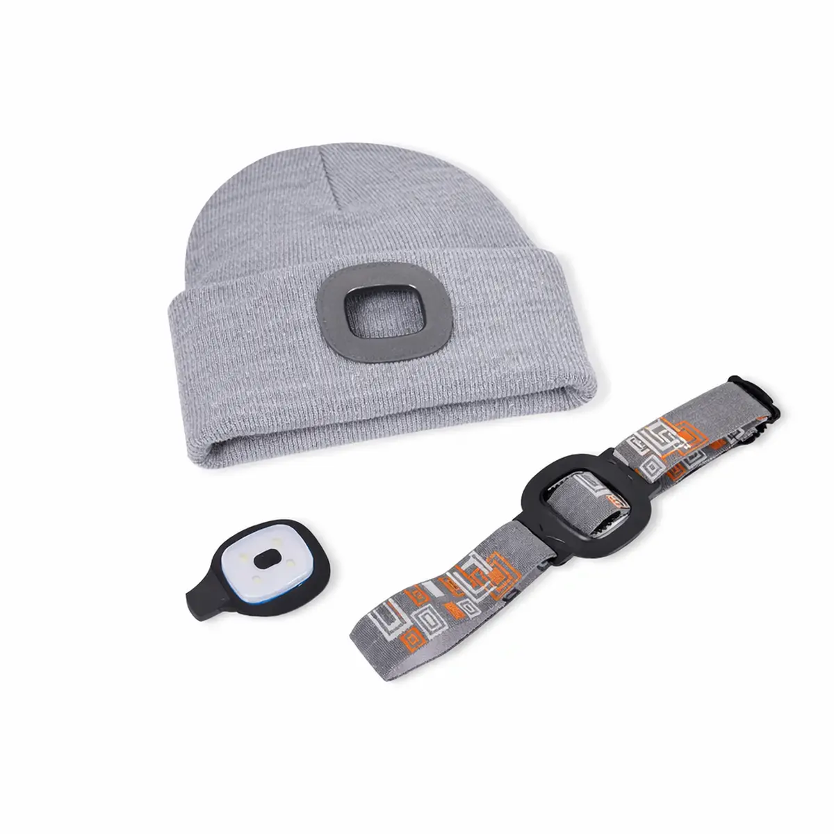 Strickmütze mit integriertem LED-Licht