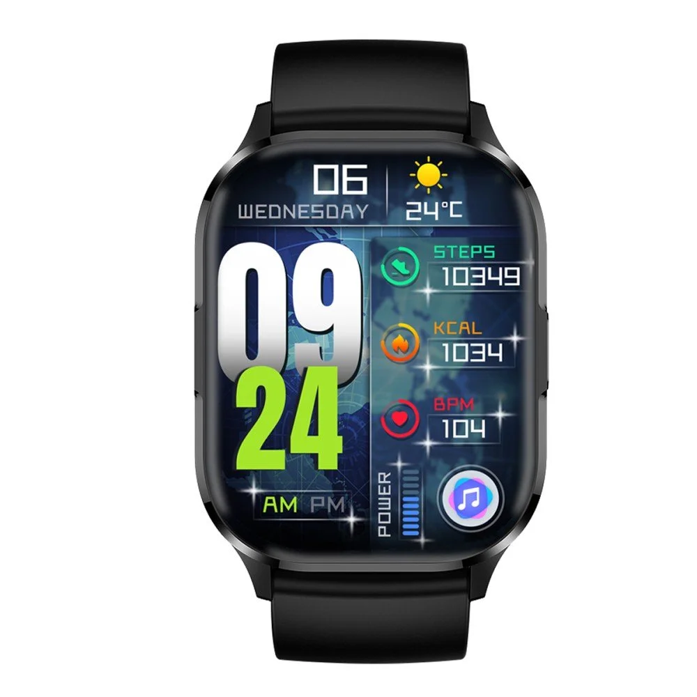 Fontastic Mento AMOLED Smartwatch mit 2.01“ Display schwarz