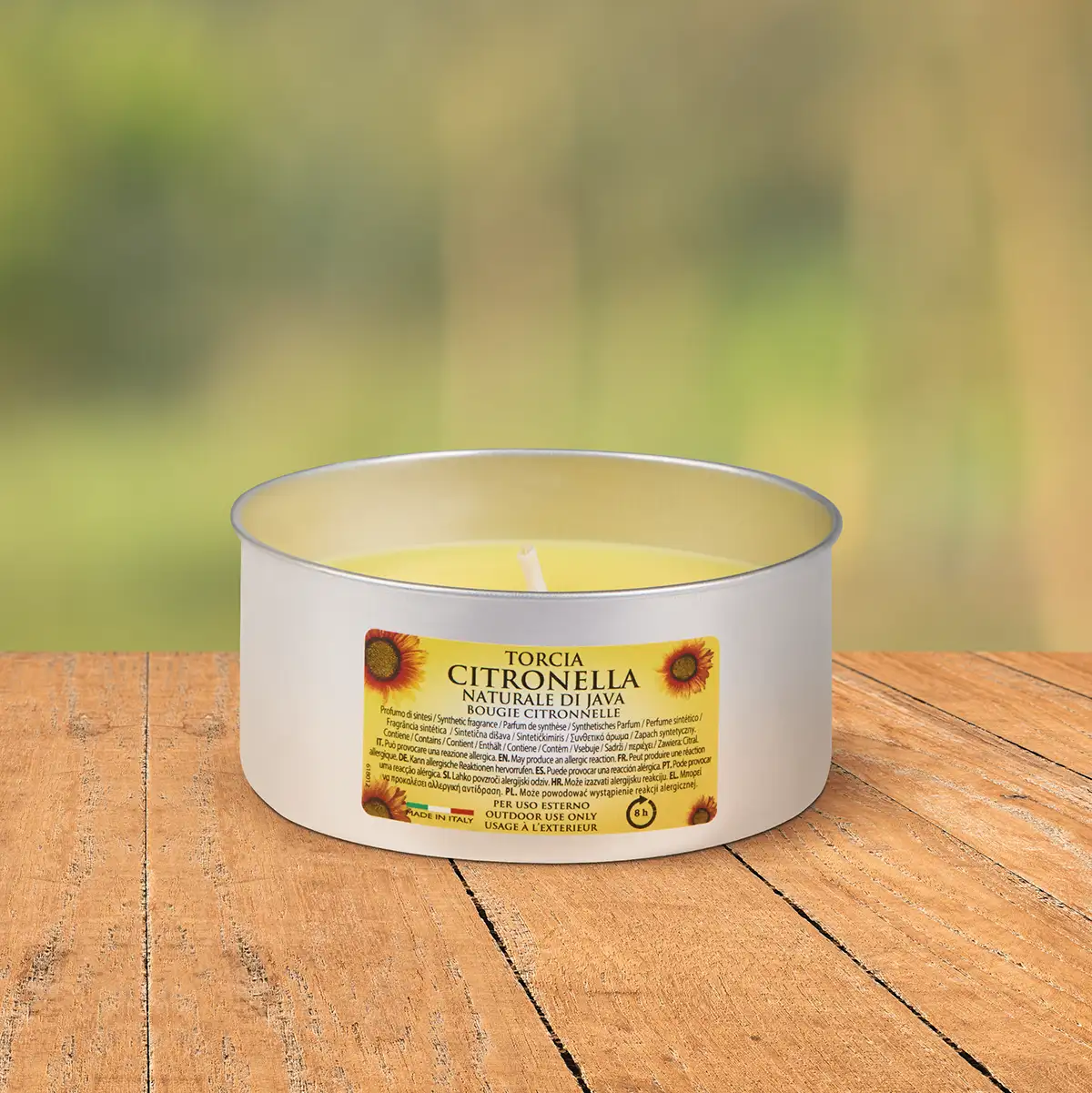 Citronella-Kerze in Alu-Dose 140g
