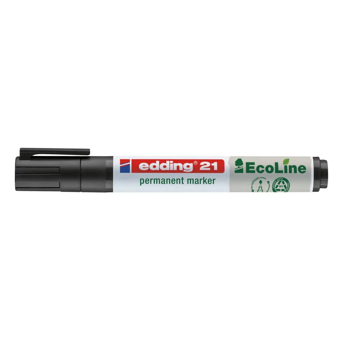 Edding Permanentmarker EcoLine - 1,5 - 3 mm, schwarz, nachfüllbar