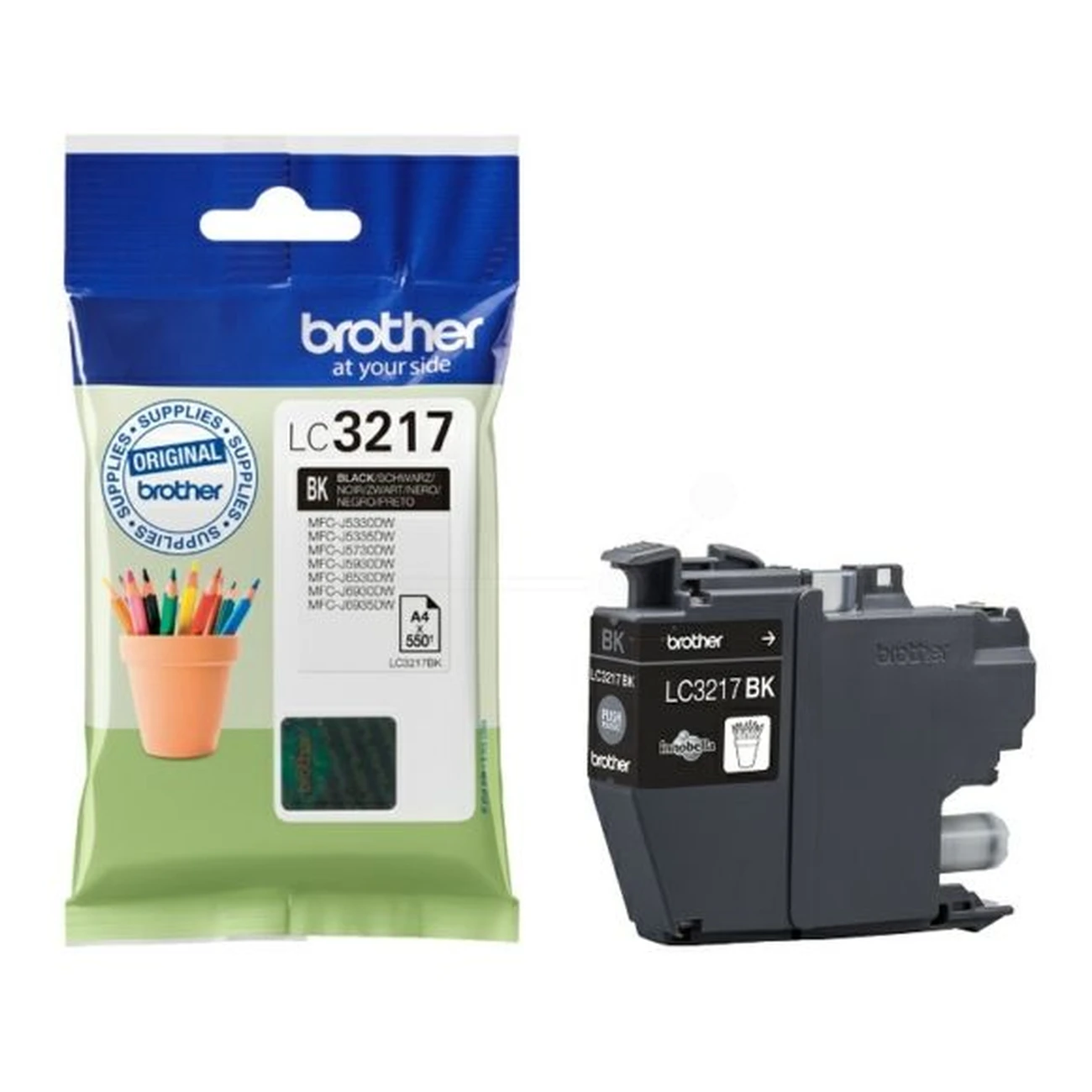 Druckerpatrone Brother LC-3217BK schwarz 15 ml | 550 Seiten