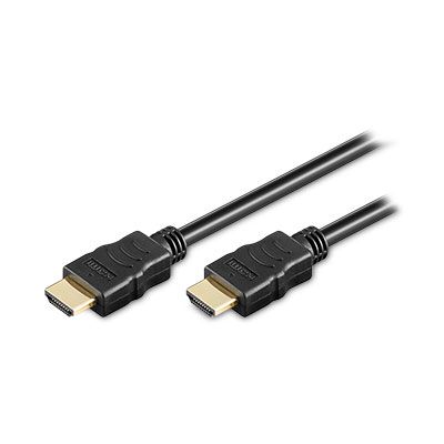 HDMI HighSpeed Kabel, vergoldet, 0,5 m