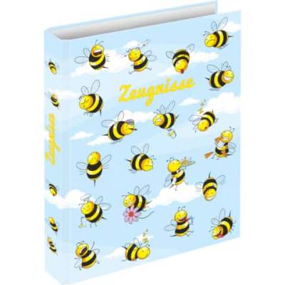 RNK Verlag Zeugnisringbuch “Crazy Bees“ - A4, 4 Ring-Mechanik