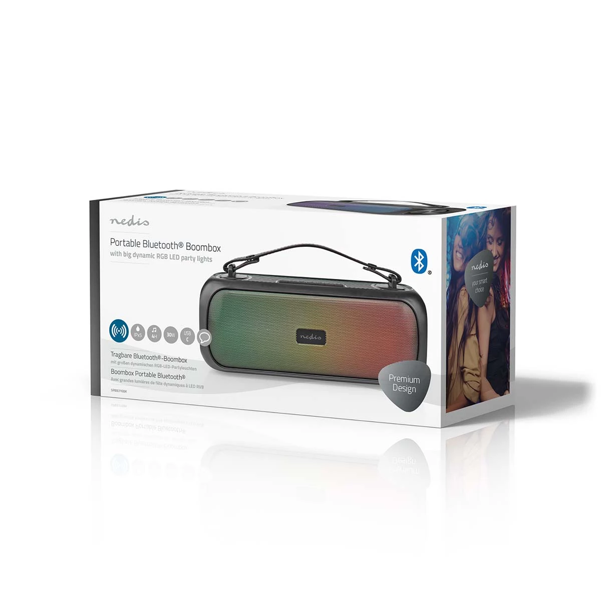 Nedis Bluetooth® Party Boombox Nedis Bluetooth® Party Boombox