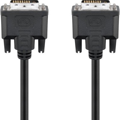 Goobay DVI-D Full HD Kabel Dual Link, Nickel