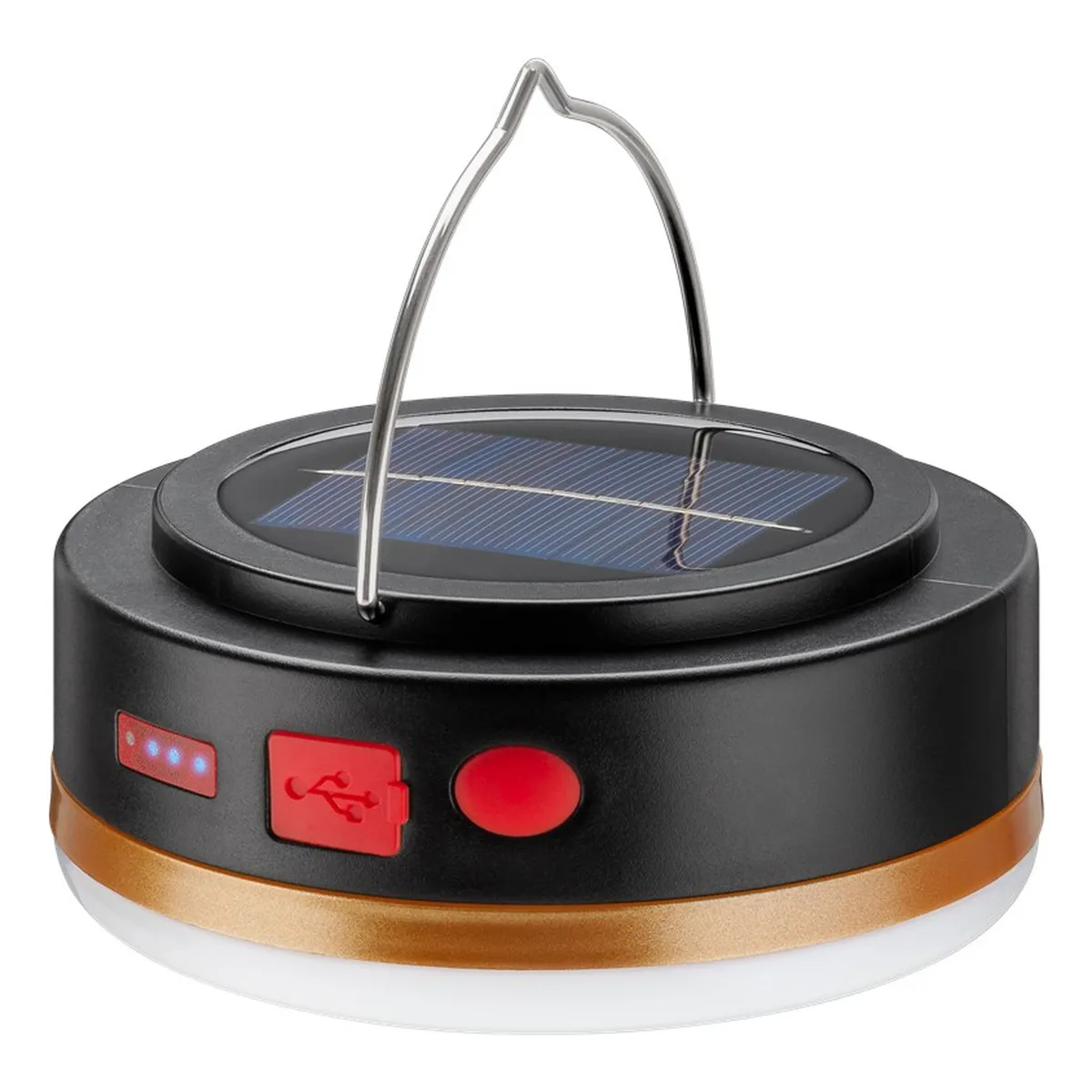 Goobay LED-Solar-Campinglampe mit IR-Fernbedienung