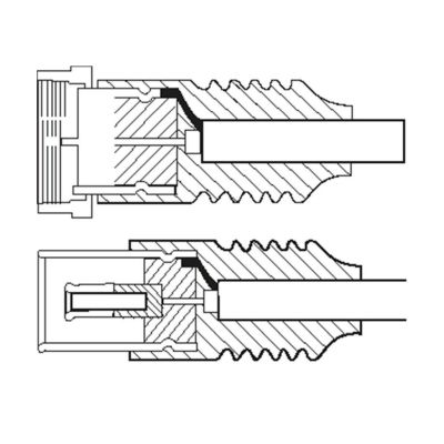 SAT/Antennen Adapterkabel (< 70 dB), 2x geschirmt