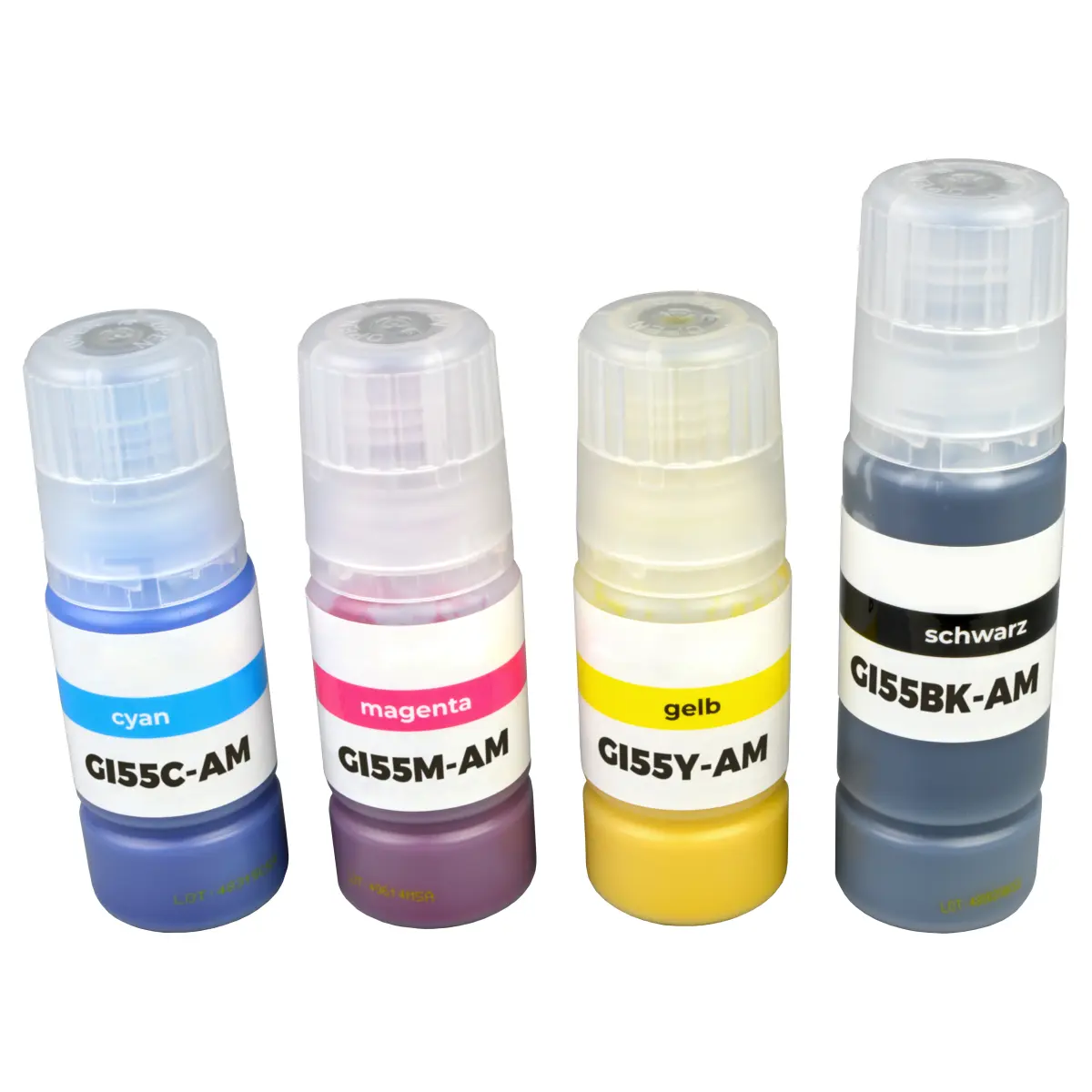 Canon GI-55 - alternatives Tinten MultiPack KCMY 1x 70 ml | 3.000 Seiten, 3x 40 ml | 3x 3.000 Seiten - Digtial Revolution