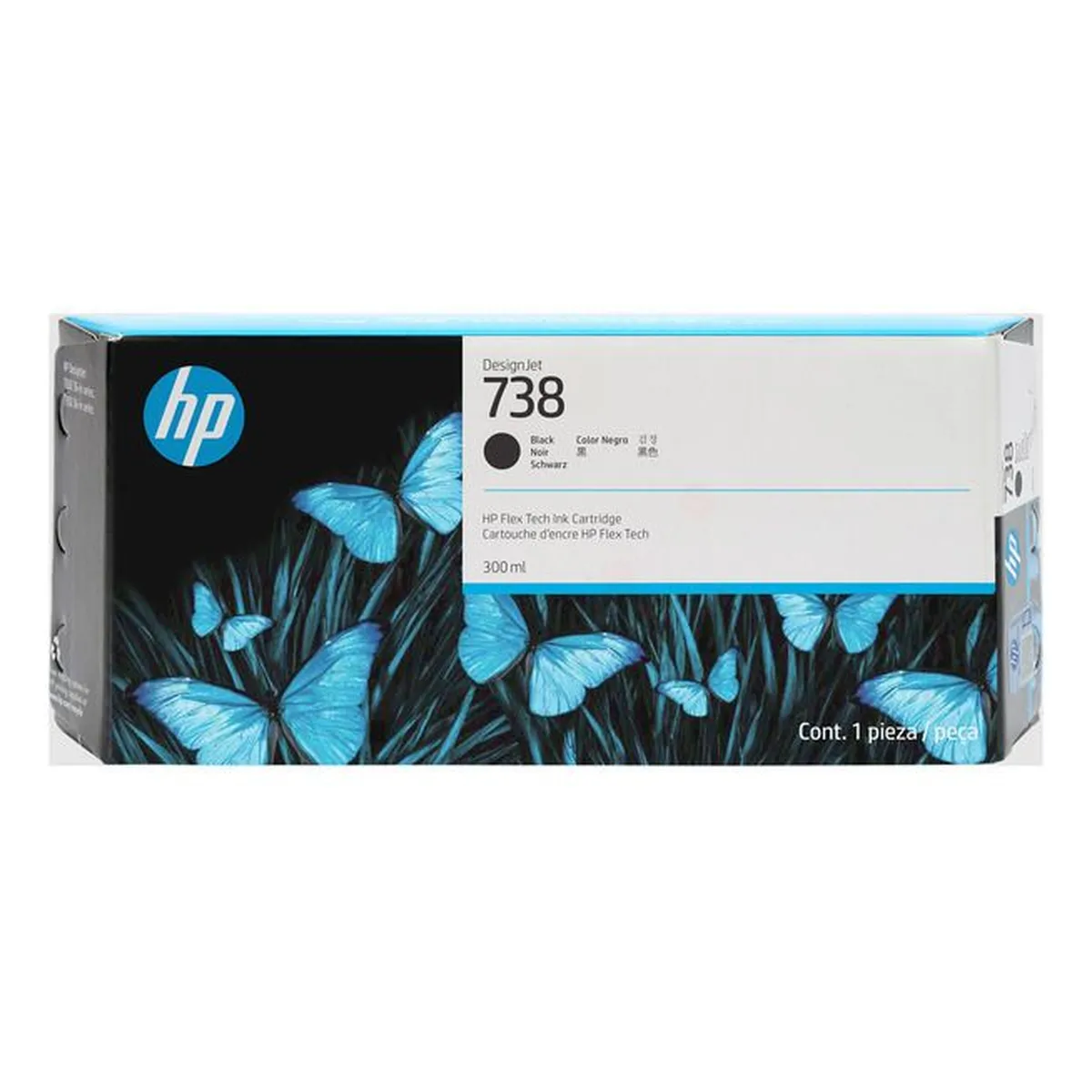 Druckerpatrone HP '738' schwarz 300 ml (498N8A)