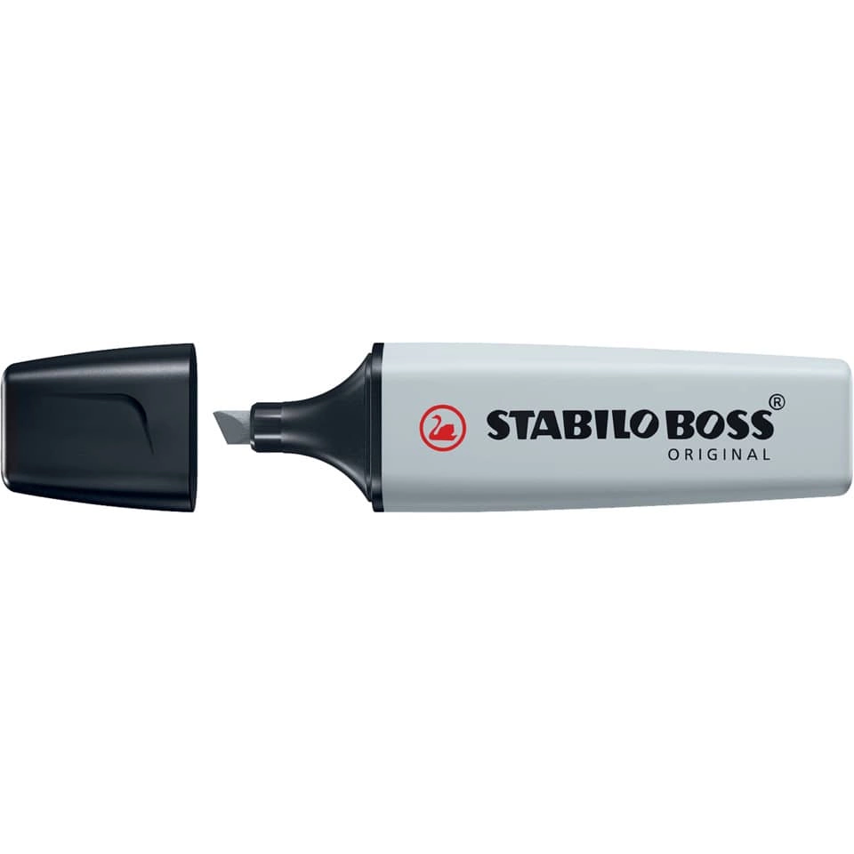 STABILO Textmarker - BOSS ORIGINAL Pastel - Einzelstift - seidengrau
