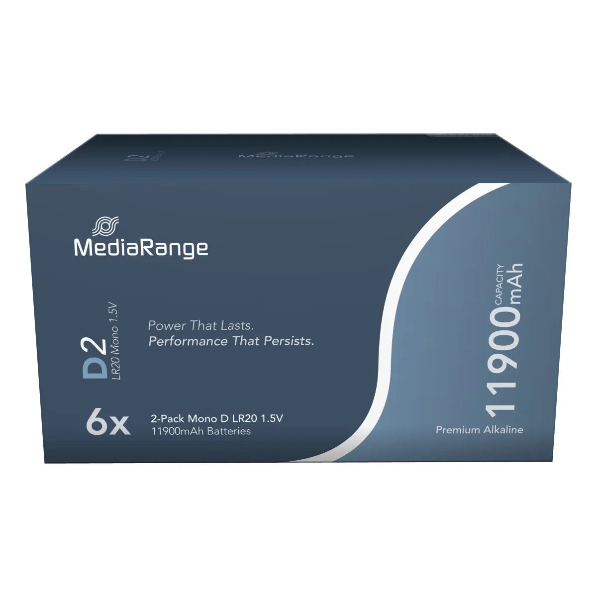 MediaRange Batterien Mono D | LR20 1.5V 2 Stück
